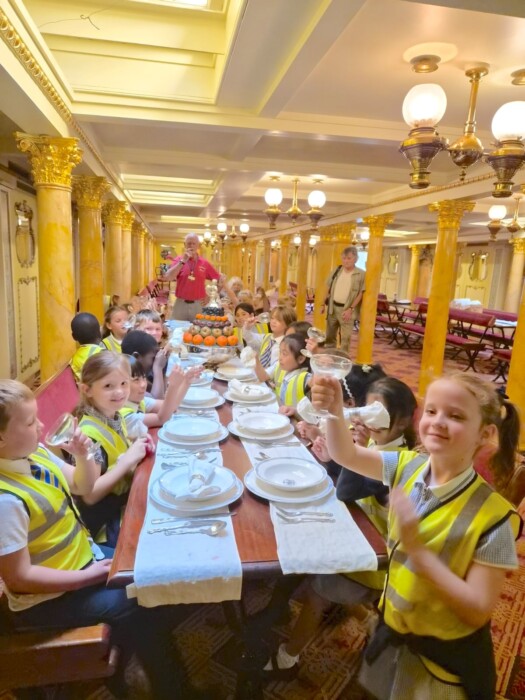 Year 2 pupils from St Mary’s Catholic Primary School in Bath brought Victorian history to life during a visit to Brunel’s SS Great Britain.