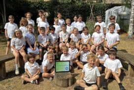 Pupils at St Patrick’s Catholic Primary School in Corsham have won a national award for transforming their grounds into a haven for pollinators.