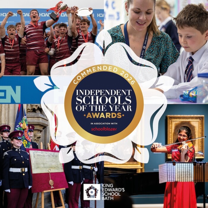 King Edward’s School, Bath has been commended in the Independent Schools of the Year Awards 2026, following Sunday Times South West School of the Year success.