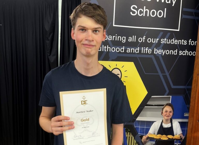 Fosse Way School student Matthew Walker has made school history by becoming its first pupil to complete Bronze, Silver and Gold DofE Awards.