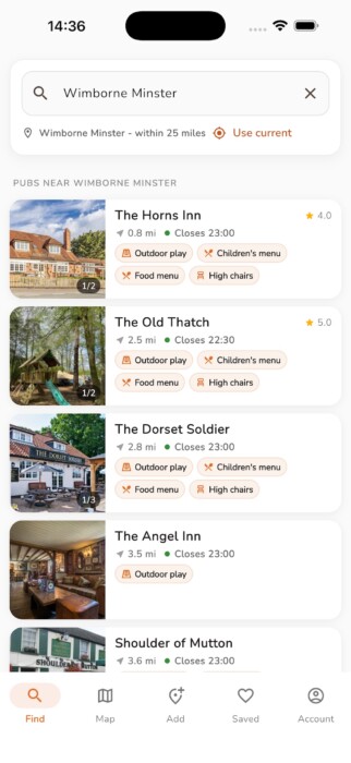 Families can find around 30 pubs with play areas across Bristol and Bath using the free Pubs With Playgrounds app for iPhone and Android.