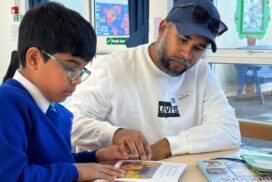 Parents and carers have joined pupils at St Mary’s Catholic Primary School in Chippenham for books and breakfast before school.