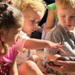 Children at Guinea Lane Nursery in Bath enjoyed a hands-on ZooLab visit, meeting animals including a snail, tarantula, millipede and snake.