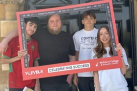 Wiltshire College students celebrate a 96% vocational pass rate and 94% T-Level pass rate, with many progressing to university and work.
