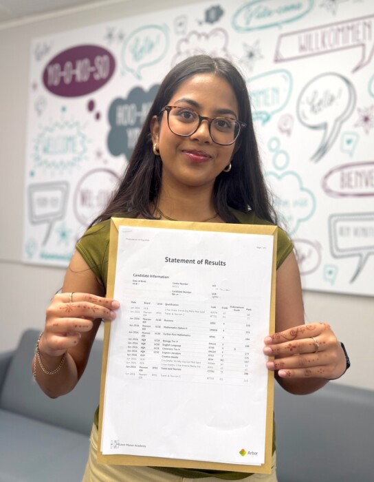 Lawn Manor Academy pupils are celebrating the strongest GCSE results in the school’s history, including a record number of top grades.