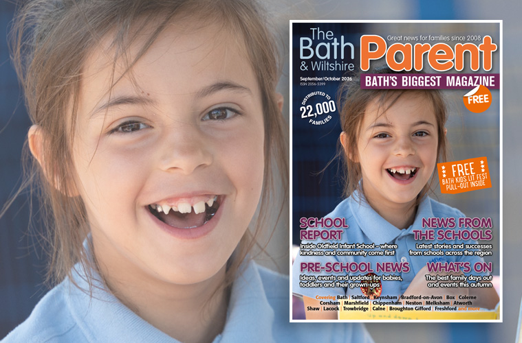 The September/October issue of The Bath & Wiltshire Parent is out now, with school news, autumn days out, family advice and a FREE Bath Children’s Literature Festival pull-out guide.