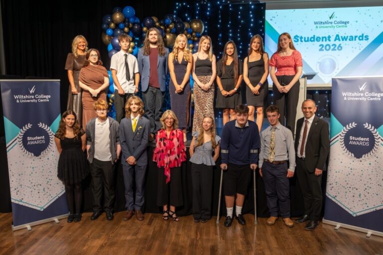 Students from across Wiltshire College & University Centre have been celebrated for achievement, determination and progress at its annual Student Awards.