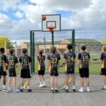 Royal Wootton Bassett Academy students are first to play on a new public basketball court at Showfield Park, providing a boost for local sport.