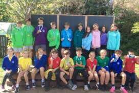 Farmborough Church Primary School celebrates two team victories and individual medals at the B&NES Cross Country Competition in Bath.
