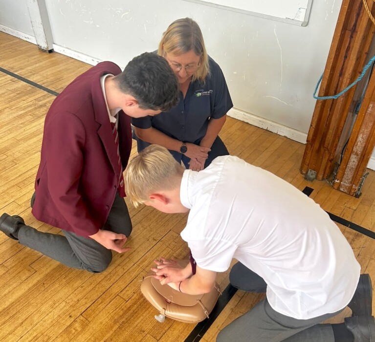Every pupil at Lift Broadlands in Keynsham learns lifesaving CPR and defibrillator skills, inspired by 14-year-old Hugo's survival of a cardiac arrest.
