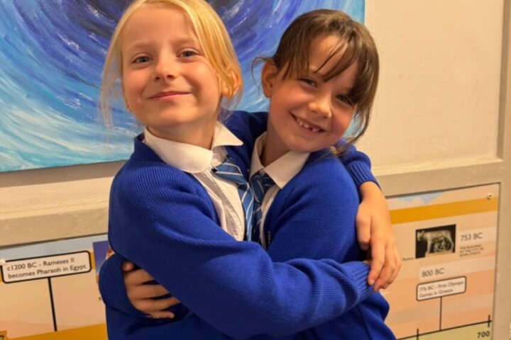 Pupils at St Mary’s Catholic Primary School in Chippenham join The Great British Skip to celebrate kindness and support charity 52 Lives.