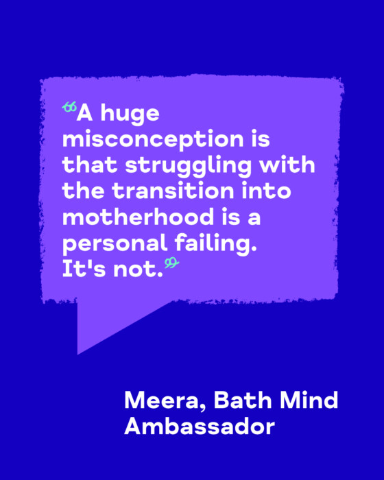 Bath Mind Ambassador Meera Phull shares expert advice on maternal mental health, recognising warning signs, managing stress and finding support.