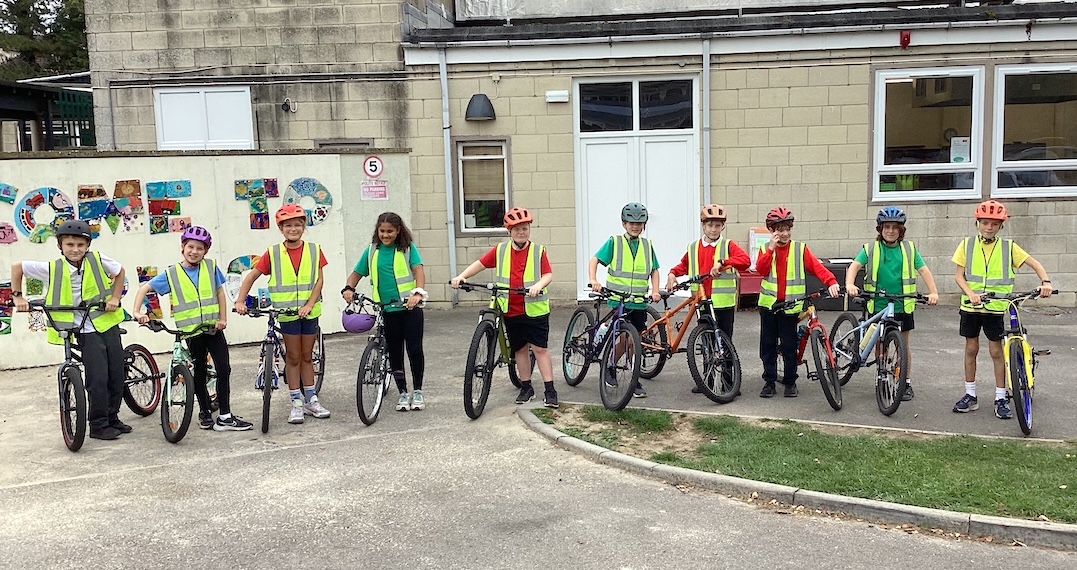Thirty-four Year 6 pupils at Newbridge School in Bath develop cycling confidence and road safety skills as Bikeability training returns.