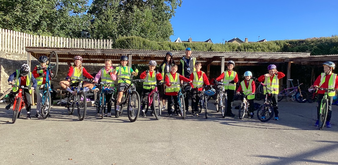Thirty-four Year 6 pupils at Newbridge School in Bath develop cycling confidence and road safety skills as Bikeability training returns.