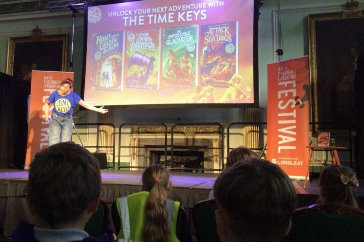 Pensford pupils at Bath Children's Literature Festival