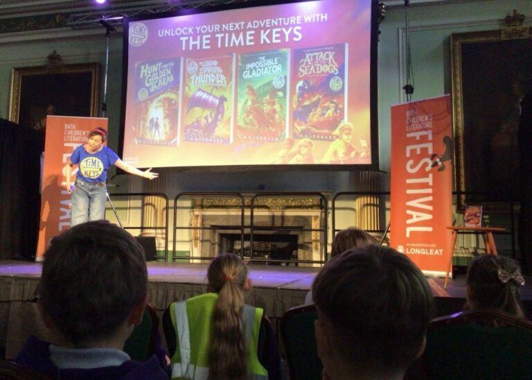 Pensford pupils at Bath Children's Literature Festival