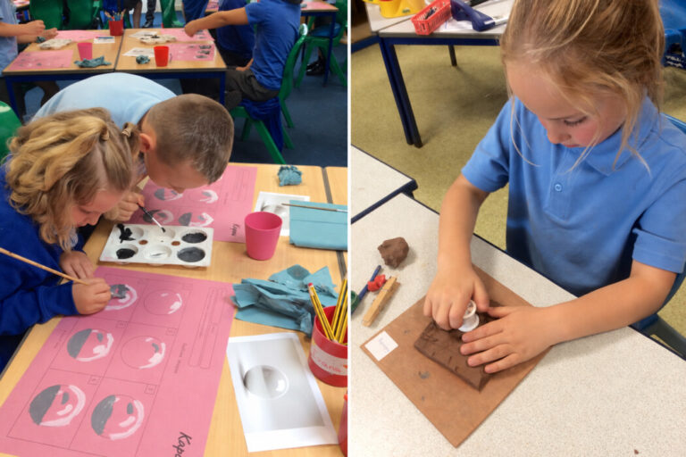 Pupils at St Benedict’s Catholic Primary School in Midsomer Norton explore painting, sculpture, photography and mixed media during Arts Week.